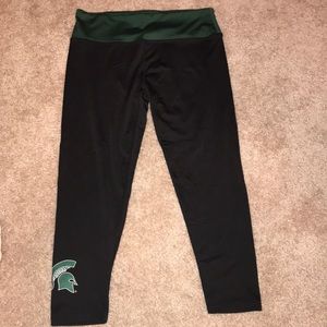 Michigan State Spartans Crop Leggings